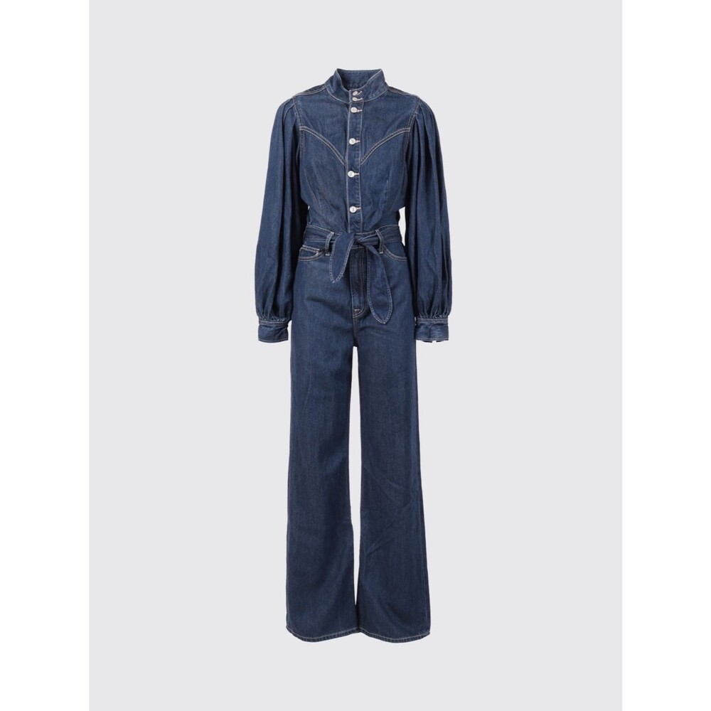 7 For All Mankind Dark Indigo Denim Jumpsuit